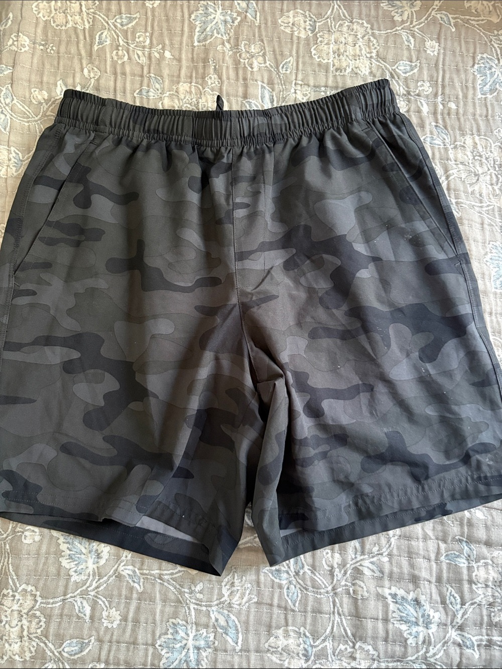 DSG Black & Gray Camo Kids Athletic Shorts